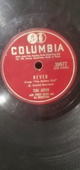 Vintage 10″ 78 RPM Record Lot with Storage Case 1940s 1950s Swing Pop Jazz