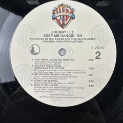 Johnny Lee – Keep Me Hangin’ On LP Record 1985 Warner Bros Country 33 RPM