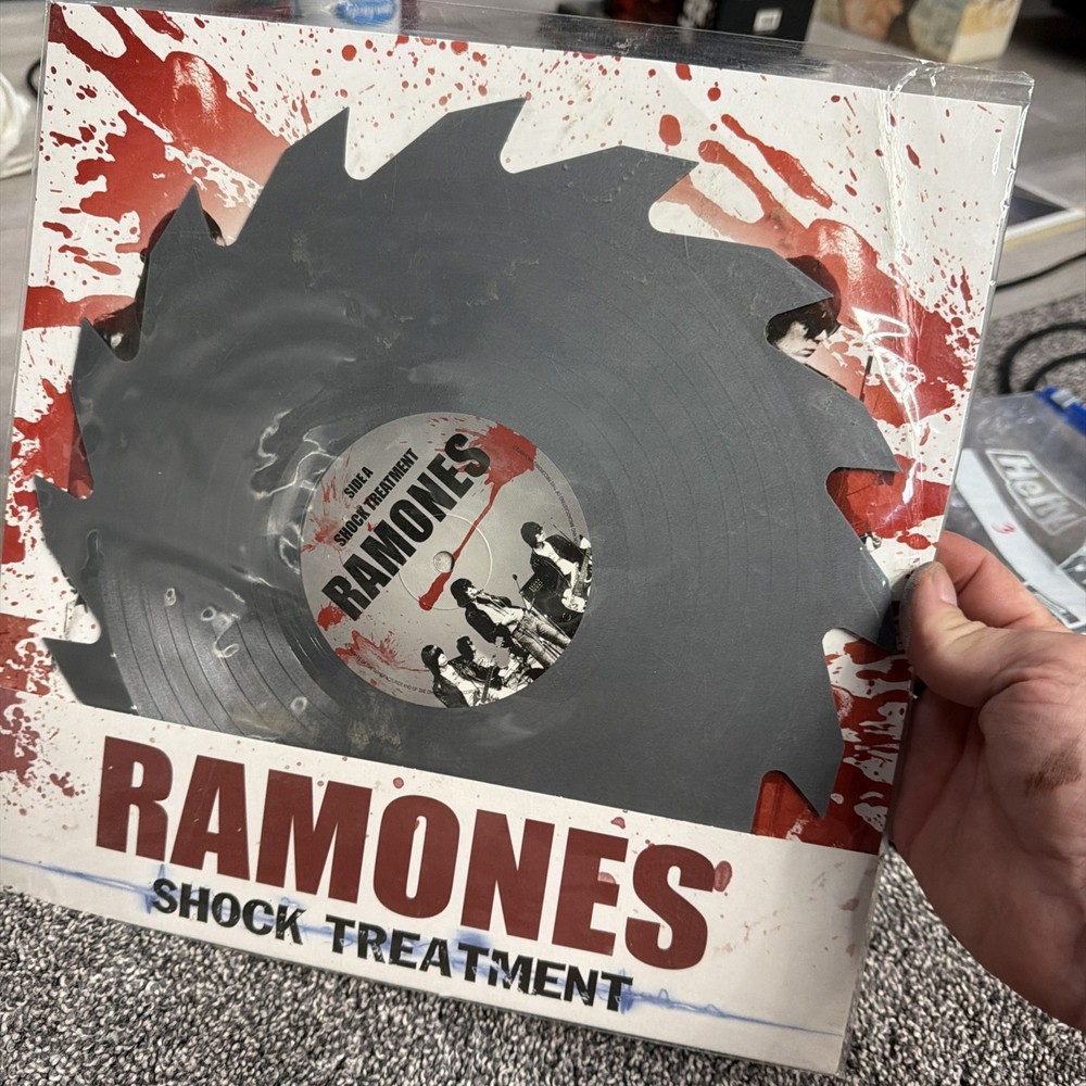 Ramones Shock Treatment Die Cut Buzz Saw Vinyl
