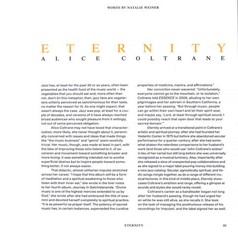 Alice Coltrane – Eternity (VMP VINYL) – JAZZ *NEW/COLOR*