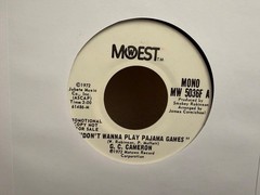 LISTEN 🎶 G. C. DON’T WANNA PLAY PAJAMA GAMES SOUL MOWEST WHITE LABEL PROMO 45′