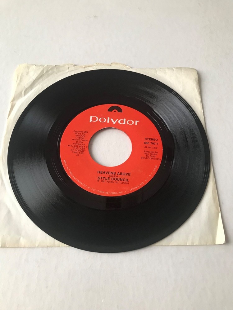 STYLE COUNCIL – HEAVEN ABOVE – IT DIDN’T MATTER – POLYDOR 885 707-7 – 45 – 1987