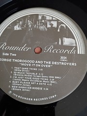 GEORGE THOROGOOD AND THE DESTROYERS – Move It on Over (1978 Rounder)