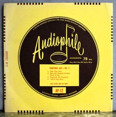 Doc Evans Traditional Jazz Vol 2 Audiophile AP-12 Microgroove 12″ 78 Red VG++
