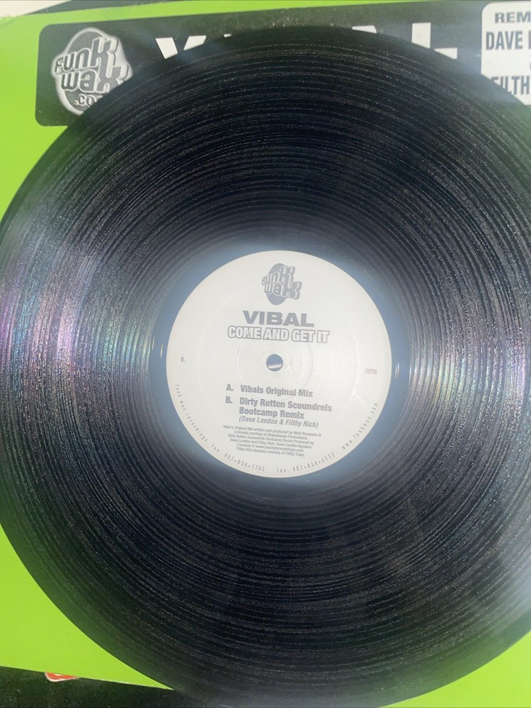 Tommywho Records Vibal Come and Get It Vinyl LP Record