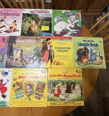 19 Walt Disney Disneyland Label Children’s Storytelling Soundtrack Record Lot
