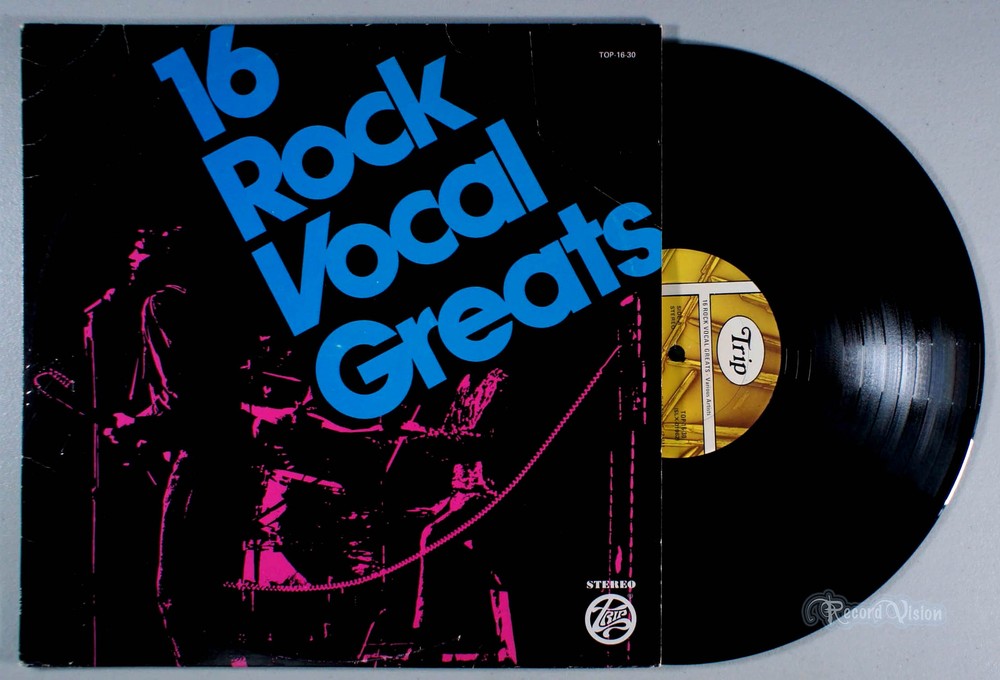 16 Rock Vocal Greats (1976) Vinyl LP • Various, Jimi Hendrix, Eric Clapton