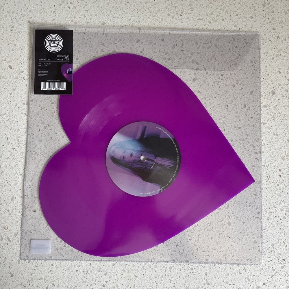 Born To Die Sidewalks and Skeletons & CASHFORGOLD 💜 Heart Shaped Vinyl 💜 /500