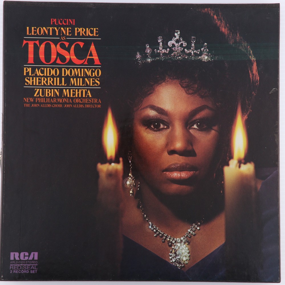 Puccini Leontyne Price as Tosca, Placido Domingo, Milnes, 2xLP Box Set ARL2-0105