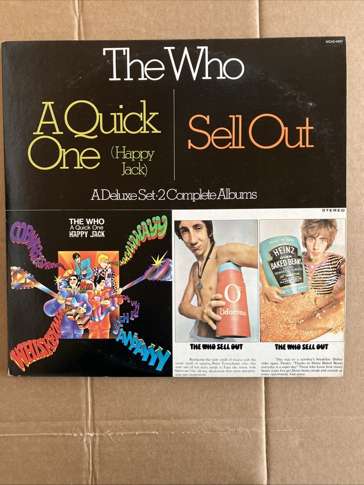 The Who a Quick One Sell Out Deluxe Vinyl LP Set Rock