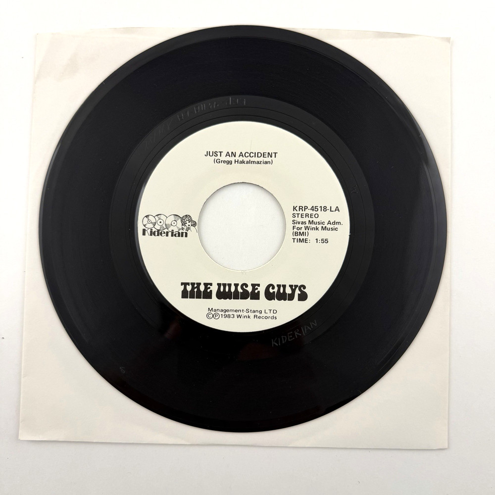 THE WISE GUYS Just An Accident 7″ Kiderian 1983 RARE! Private Power Pop