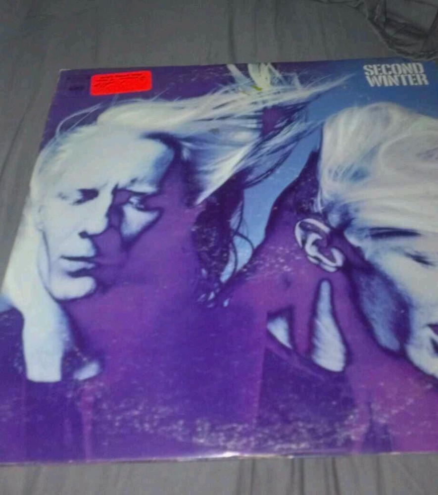 JOHNNY WINTER SECOND WINTER TWO RECORD LP WITH BLANK BACK ON SIDE FOUR