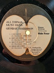 George Harrison All Things Must Pass Apple STCH 639 No Poster All Inner Sleeves