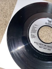 Wet Wet Wet ‎– Stay With Me Heartache – Jukebox Ready 7″ Vinyl Record
