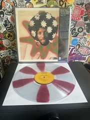 SLY & THE FAMILY STONE There’s A Riot VG+ CLEAR/RED PINWHEEL VINYL W/HYPE