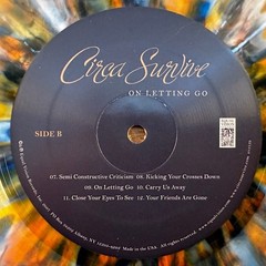 Circa Survive- On Letting Go Vinyl (White, Orange, Blue Splatter)