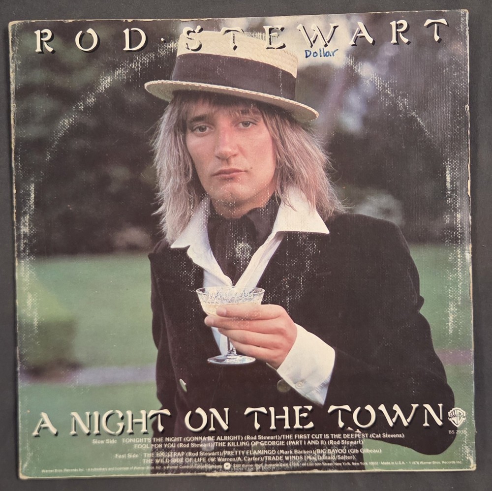 Rod Stewart A Night On The Town Vinyl LP Record 1976 Warner Bros. BS 2938