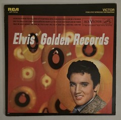 Elvis’ Golden Records Vintage Vinyl LP Record VG+ Greatest Hits RCA GOLD LABEL