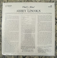 Abbey Lincoln That’s Him! (Mono) (Vinyl) Craft RSD 2026