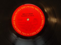 Men At Work LP Business As Usual LP (1981) BL 37976 Water damaged cover