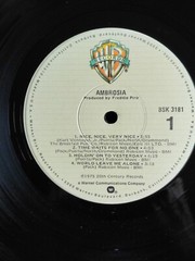 **Debut Still In Shrink** AMBROSIA “Self Titled” Warner Bros (BSK-3181) VG+