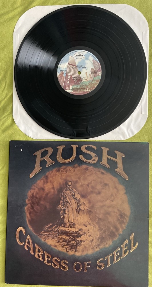 Rush ‎– Caress Of Steel Vinyl Record LP 1983 SRM-1-1046 EX