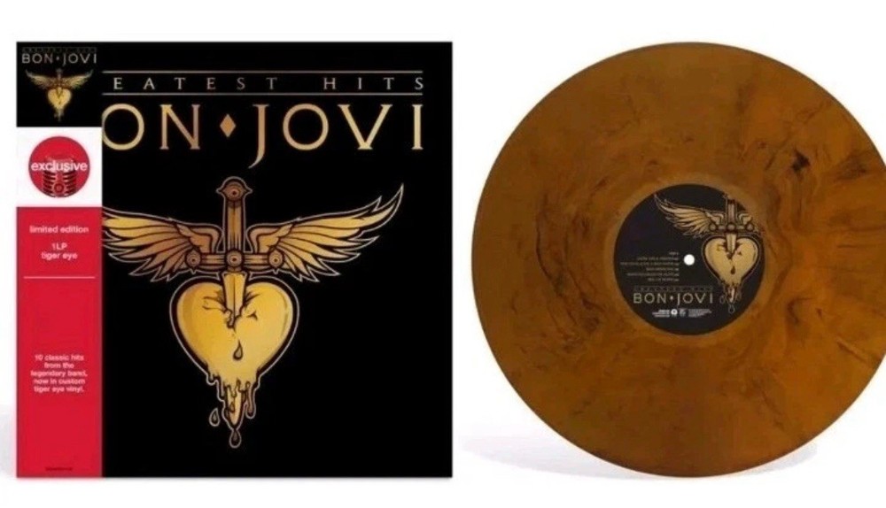 Bon Jovi “Greatest Hits” Limited Edition Tiger Eye Vinyl (New)