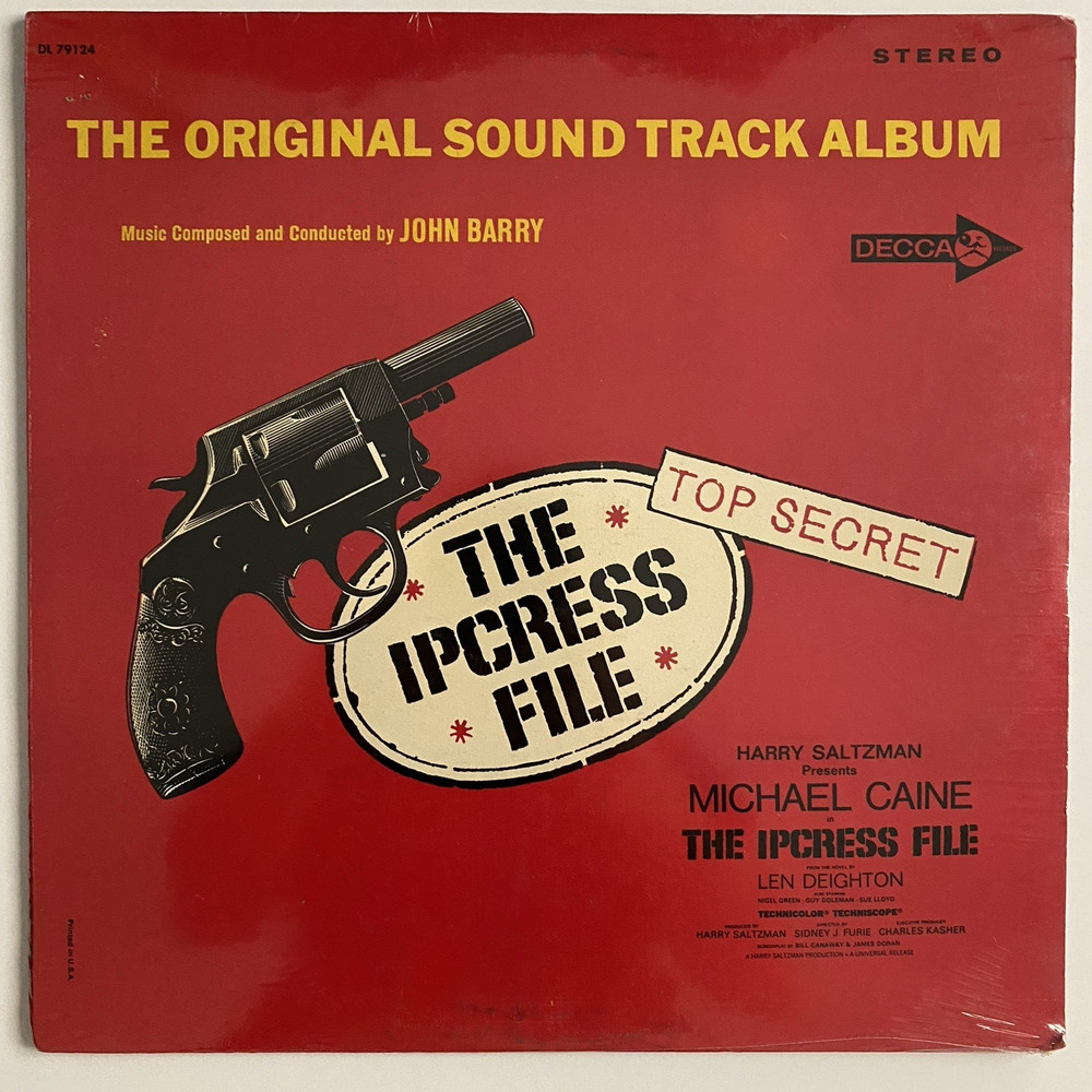 John Barry – The Ipcress File Soundtrack LP – Decca DL 79124 – 1965 SEALED!!