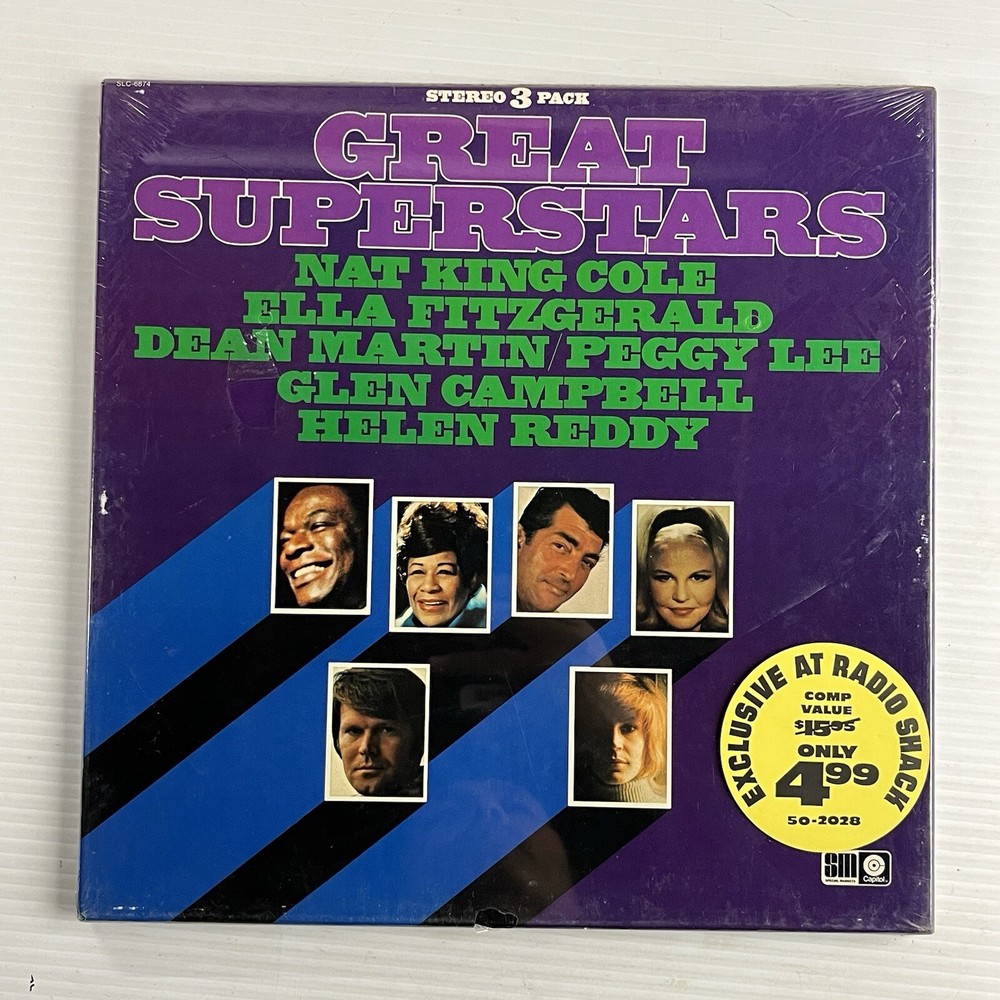 Various – Great Superstars Stereo 3 Pack LP Boxset (SLC-6874) NEW Peggy Lee+