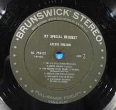 JACKIE WILSON BY SPECIAL REQUEST… LP 1961 ORIGINAL NICE CONDITION! VG/VG!!A