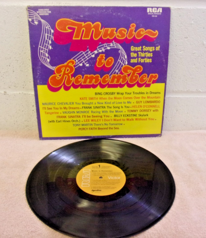 Music to Remember – Great Songs of 30s, 40s Vinyl RCA PRS-400, XLNT