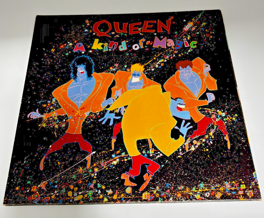 Queen A Kind Of Magic LP Vinyl UK EMI EU3509 Gatefold 1986 VG