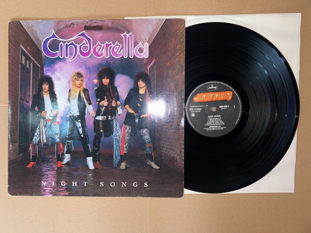 Cinderella – Night Songs – 1986 Vinyl LP BIG HAIR VGC (SAMPLE NOT FOR SALE)