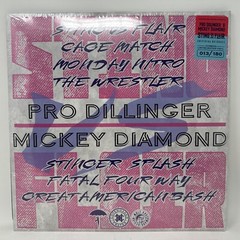 MICKEY DIAMOND Sting VS. Flair LP HALF & HALF Pink Blue /180 IN HAND SEALED
