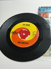 Vintage Beatles 45 Record Lot w/ 20 Singles & Carrying Case Capitol Records