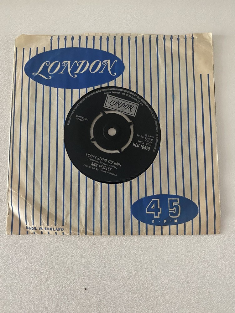 ANN PEEBLES-I CAN’T STAND THE RAIN 7″ VINYL SINGLE RECORD 1973!