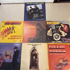 7 Classic Rock Pop Soundtrack LP Vinyl Lot Stray Cats Blues Brothers Ha