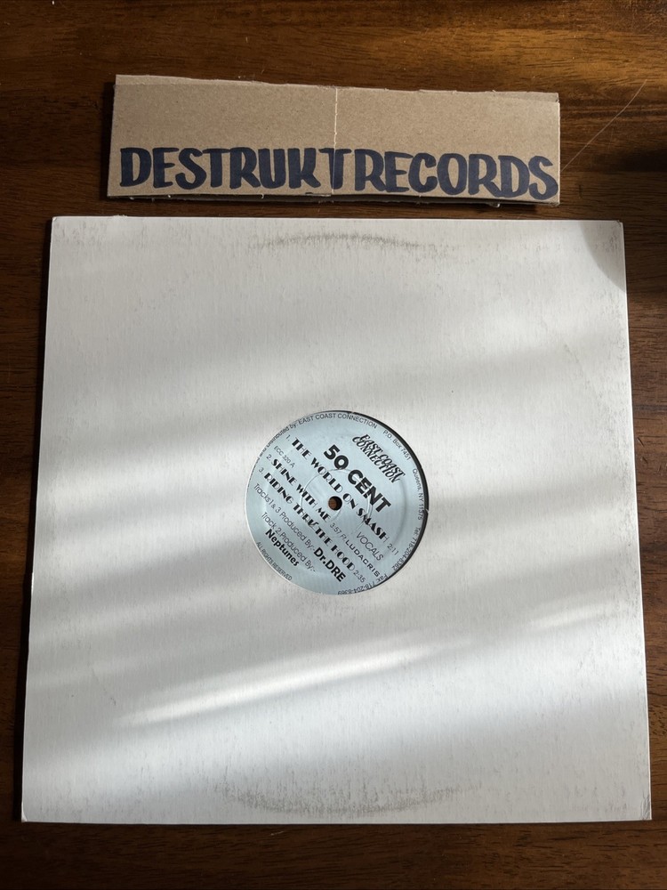 50 Cent World On Smash 12″ Vinyl Single Dr Dre Neptunes VG+