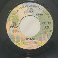 The Four Seasons ~ December, 1963/ Slip Away ~ Warner Bros. 45 RPM Record