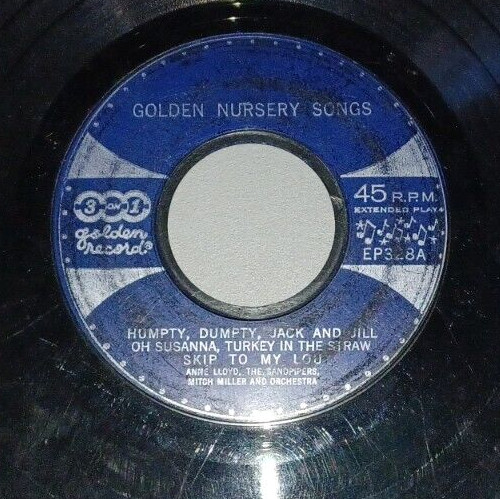 1950’s 45RPM Record : Anne Lloyd Humpty Dumpty : Golden Nursery Songs
