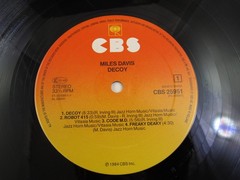 Miles Davis – Decoy LP Vinyl Record Album CBS 25951 1984 Jazz Fusion