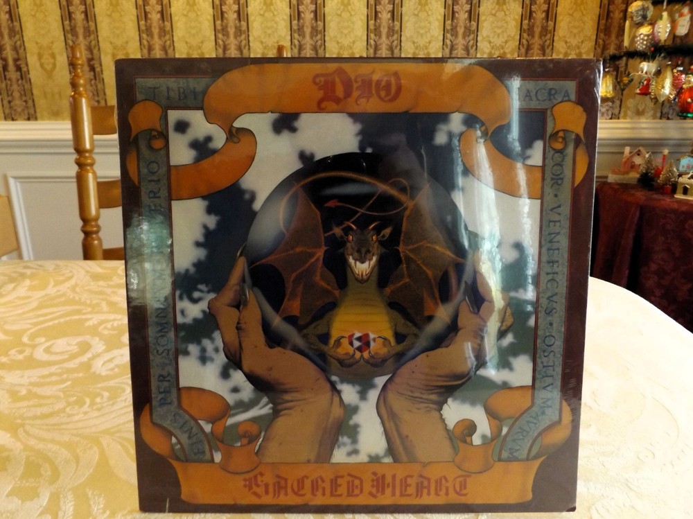 DIO SACRED HEART ORIGINAL VINYL RECORD 1985 STILL SEALED SAW CUT COVER