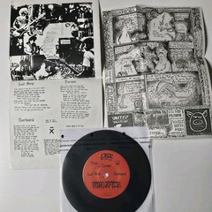 MALEFICE/OVERBOARD EP Vinyl 7″ Record 33 1/3 Rpm 1984 US w Insert 1000 Pressed