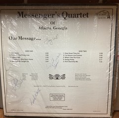 Our Message… by Messenger’s Quartet of Atlanta, Georgia LP (1983) autographed