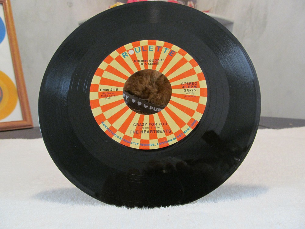 THE HEARTBEATS – CRAZY FOR YOU & DARLING HOW LONG ROULETTE GG-25 EX
