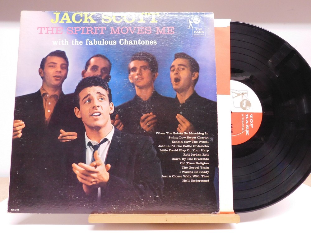 Jack Scott mich rock country gospel LP The Spirit Moves on Me Top Rank