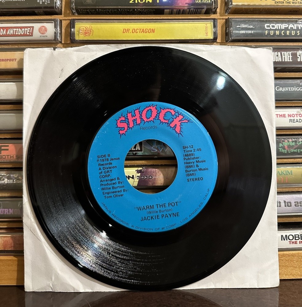 Trial of Love / Warm the Pot – Jackie Payne 45 7″ | Shock Records Soul Funk VG++