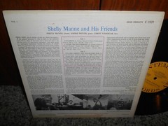 SHELLY MANNE & HIS FRIENDS MONO CONTEMPORARY VINNEGAR PREVIN VINTAGE JAZZ LP