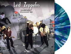Led Zeppelin – Live ’69 & ’73 4LP Green w/Blue & White Splatter Vinyl Record