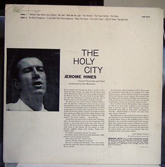1958 LP: Jerome Hines The Holy City . VG/NM . Paul Mickelson RCA Victor LSP-1637